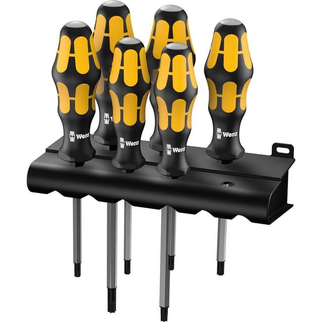 Verkstad Skruvmejsel set 6 delar Wera 977/6 TORX®