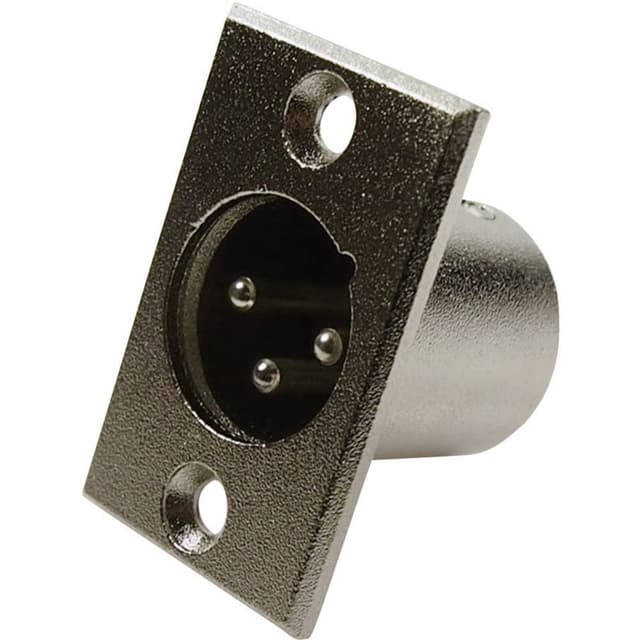 Cliff FC6105 FC6105 XLR-kontakter Flänsstickkontakt rak