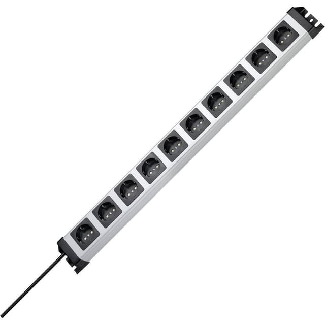Kopp 227120011 Stikdåseliste 10x Grå, Sort Stik med