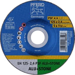 PFERD EH 125-2,4 PSF ALU+STONE 61820222 Kapskiva bockad
