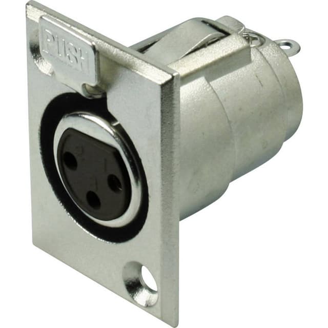 Kash 55021 KASH XLR-kontakter Flänsanslutning Antal