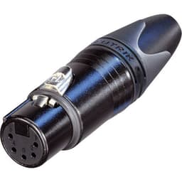 Neutrik NC5FXX-B XLR-stik Tilslutning, lige Poltal: 5