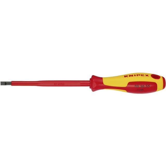 VDE Spårskruvmejsel Knipex VDE Klingbredd: 5.5 mm