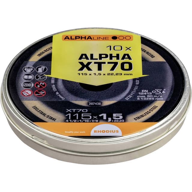 Rhodius XT70 BOX 211082 Separationspår rakt 115 mm