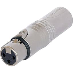 XLR-adapter XLR-honkontakt - XLR-hankontakt Neutrik
