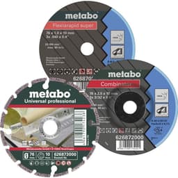 Separationspår rakt 3 delar 76 mm Metabo 626879000 3 st