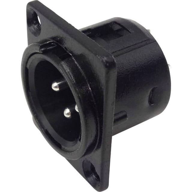 TRU COMPONENTS 1409121 XLR-kontakter Flänsanslutning
