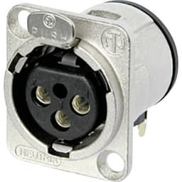 Neutrik NC3FD-H NC3FD-H XLR-kontakter Flänsanslutning
