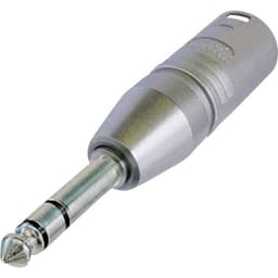 XLR-adapter XLR-hankontakt - Teleplugg 6.35 mm Stereo