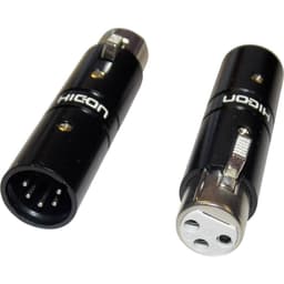 XLR-adapter XLR-honkontakt - XLR-hankontakt Hicon