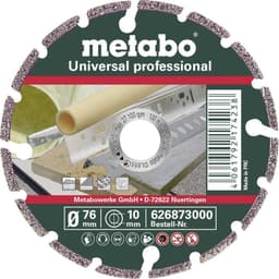 Diamantkapskiva 1 st 76 mm 10 mm Metabo UP Professional