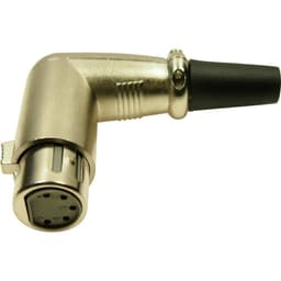 Cliff FC60955N XLR-kontakter Antal poler: 5 Guld, Svart