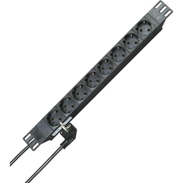 Kopp 930805014 Stikdåse 19 8x Sort Stik med jordkontakt