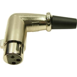 Cliff FC60953N XLR-kontakter Antal poler: 3 Guld, Svart