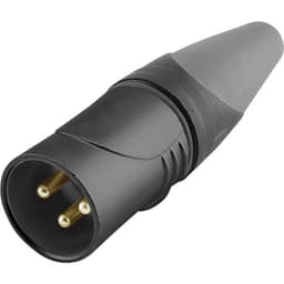 Hicon HI-X3CM-HD-B XLR-stik Kobling, lige Poltal: 3
