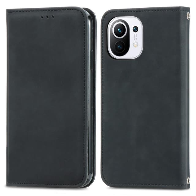 Vintage tegnebog taske til Xiaomi Mi 11 - sort
