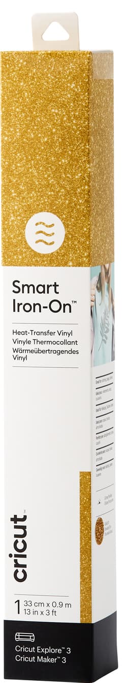 Cricut Smart Iron-On Glitter sheet 33x91 (guld glitter)