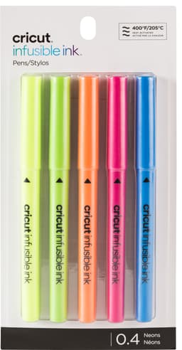 Cricut Brights Infusible bläckpennor med tunn spets 0.4 (5-pack)
