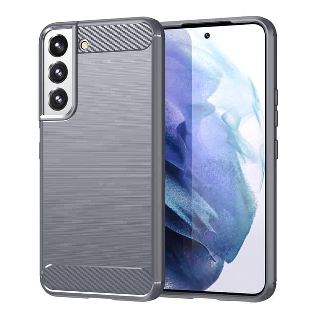 SKALO Samsung S22+ Armor Carbon Stødsikker TPU-cover - Grå