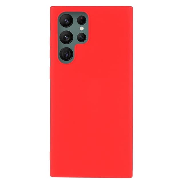 SKALO Samsung S22 Ultra Ultraohut TPU-kuori - Punainen