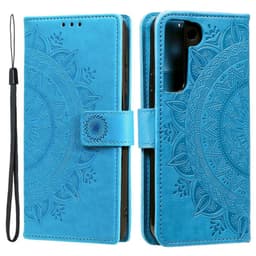 SKALO Samsung S22 Mandala Plånboksfodral - Blå