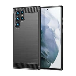 SKALO Samsung S22 Ultra Armor Carbon Stöttåligt TPU-skal - Svart