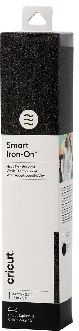 Cricut Smart Iron-On Glitter ark 33x273 (glitrende sort)