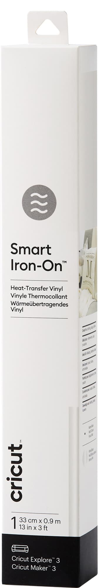 Cricut Smart Iron-On strykeark 33x91 (hvit)
