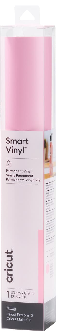 Cricut Smart Vinyl Permanent vinylark 33 x 91cm (lys rosa)