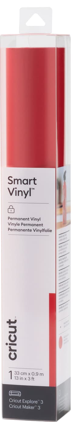 Cricut Smart Vinyl Permanent ark 33 x 91cm (röd)