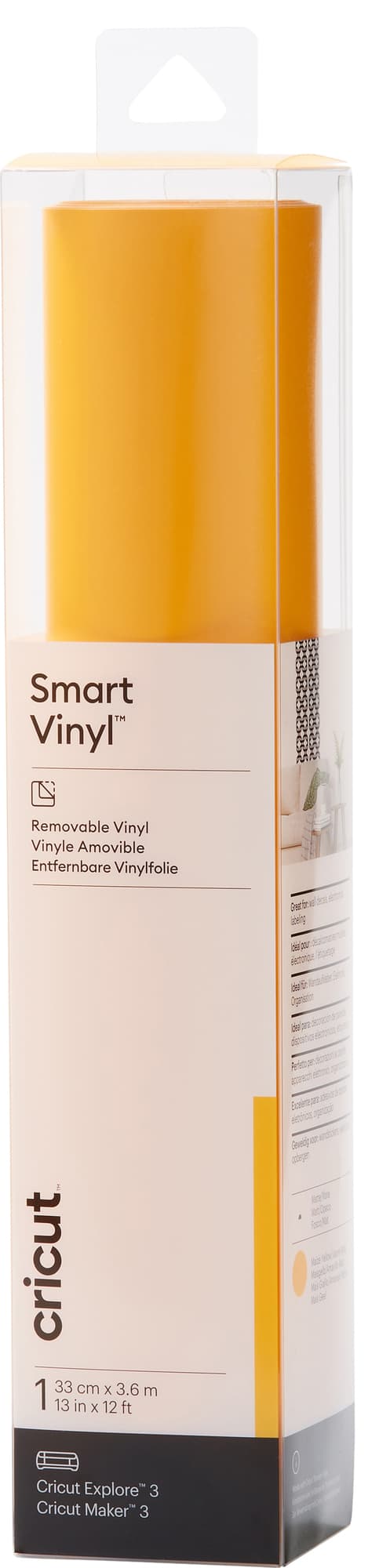 Cricut Smart Vinyl Removable ark 33 x 366 cm (majsgul)