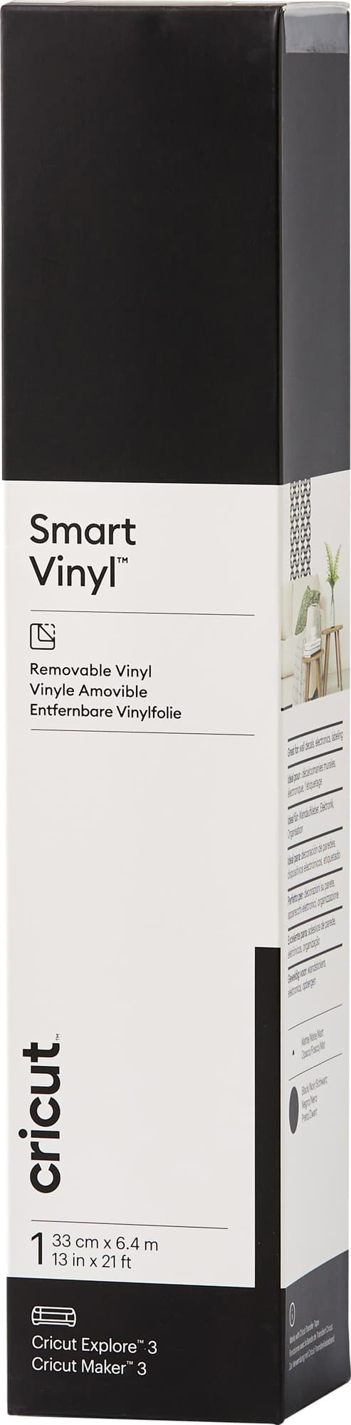 Cricut Smart Vinyl Removable ark 33 x 640 cm (svart)