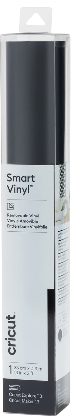 Cricut Smart Vinyl Removable arkki 33 x 91 cm (musta)