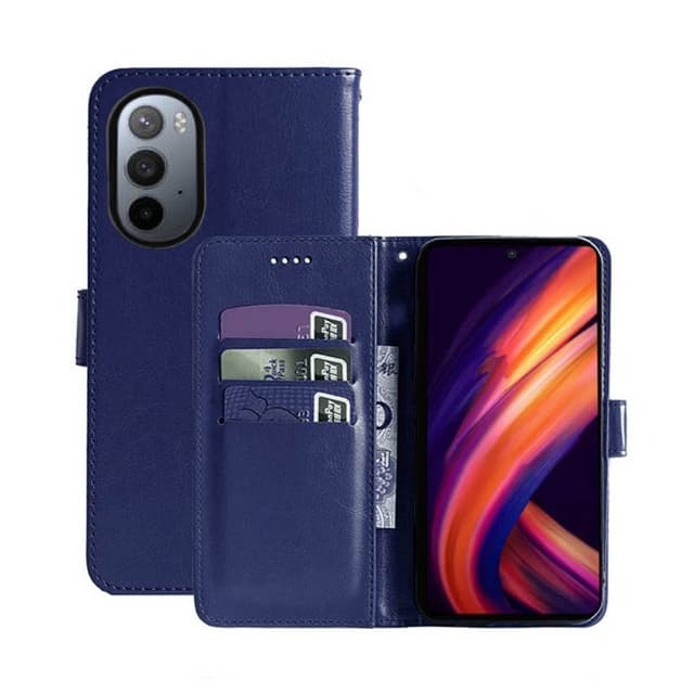 Wallet cover 3-kort Motorola Edge 30 Pro - Mørkeblå