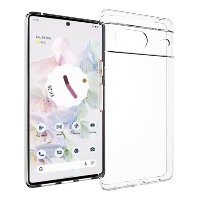 Silikonikotelo läpinäkyvä Google Pixel 6a