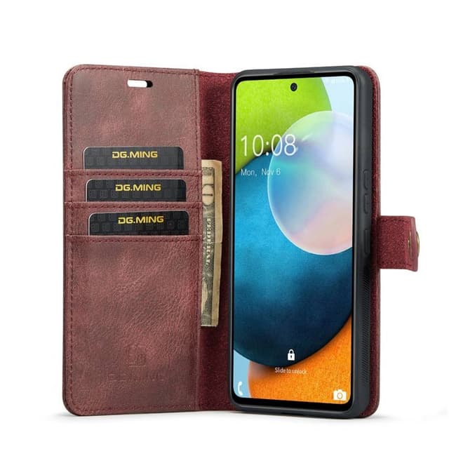Mobil lommebok DG-Ming 2i1 Samsung Galaxy A53 5G - Rød