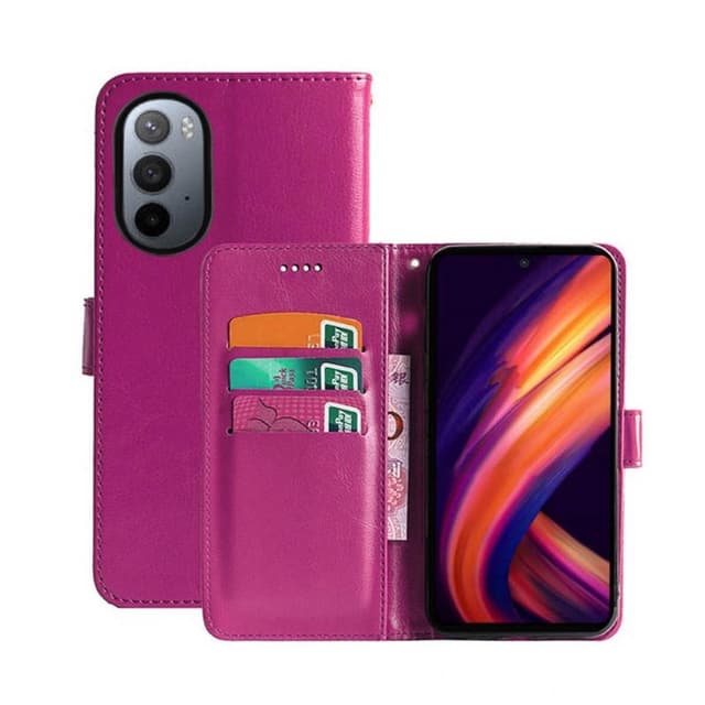 Mobil lommebok 3-kort Motorola Edge X30 - Rosa