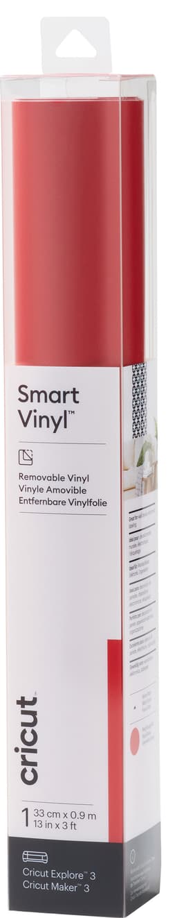 Cricut Smart Vinyl Removable arkki 33 x 91 cm (punainen)
