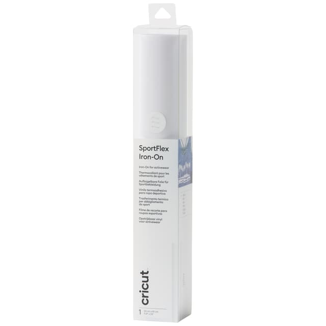 Cricut SportFlex Iron-On strykeark 30x60cm (hvit)