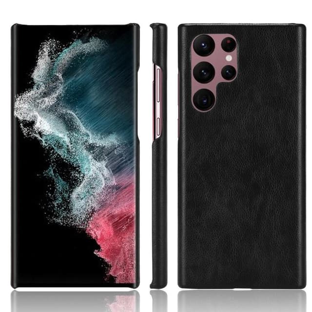 SKALO Samsung S22 Ultra PU-læder Cover - Sort