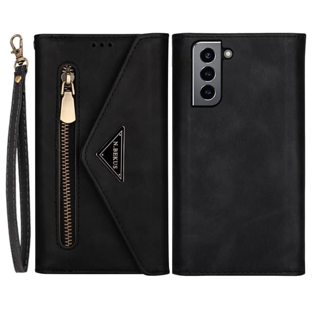 SKALO Samsung S22 Evelope Clutch 8-Fack - Svart