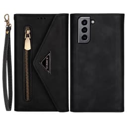 SKALO Samsung S22 Evelope Clutch 8-Lokeroa - Musta