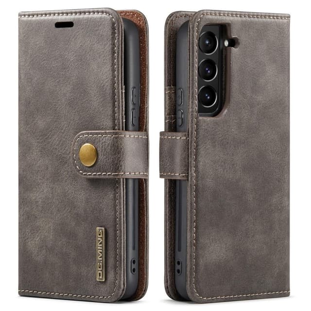 DG MING Samsung S22 2-i-1 Magnet Plånboksfodral - Grå