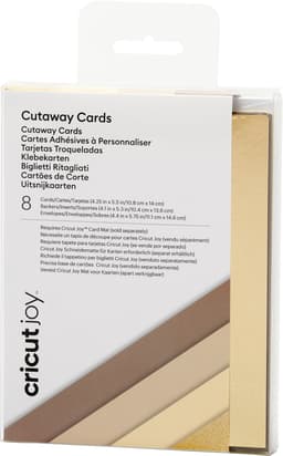 Cricut Joy Cut-Away kort A2 8-pack (neutral)