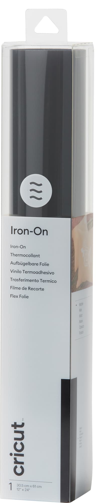 Cricut Everyday Iron-On ark 30x60cm (svart)