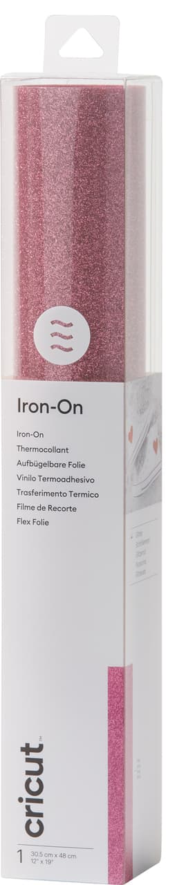 Cricut Iron-On Glitter arkki 30x48 cm (pinkki)