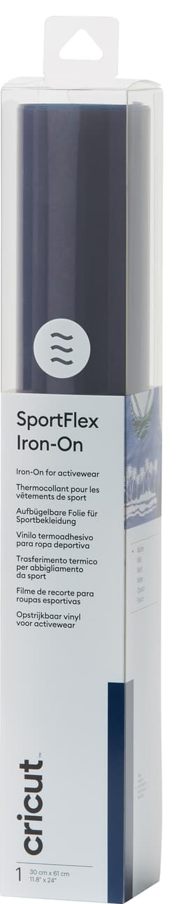 Cricut SportFlex Iron-On strykeark 30x60cm (marineblå)