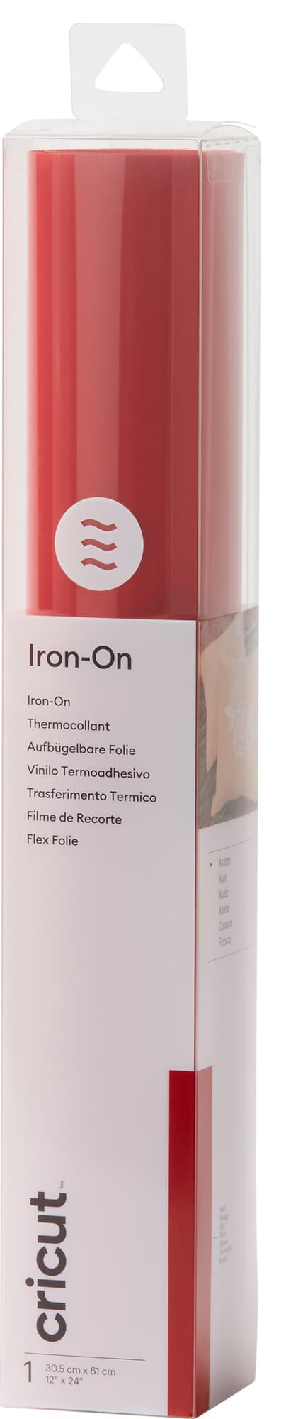 Cricut Everyday Iron-On ark 30x60cm (röd)