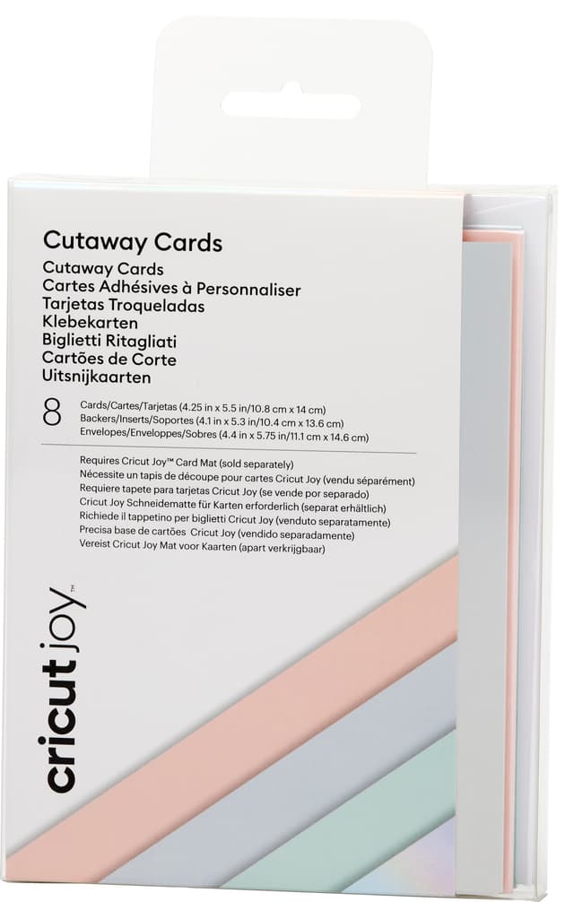 Cricut Joy Cut-Away kort A2 8-pack (pastel)