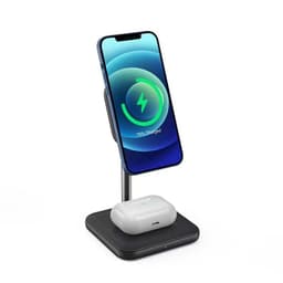 NÖRDIC Trådløs Magsafe Ladestation 2 i 1 til Apple Iphone og Airpods Iphone 13 Iphone 12